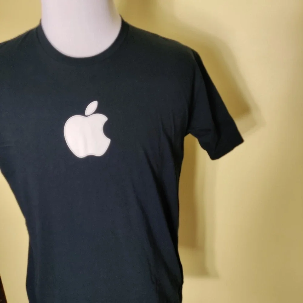 Apple Macintosh‎ Logo T Shirt G5 Unisex Large Black Made in USA